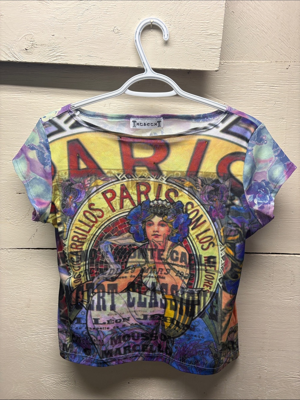 Muse Multicolor Paris Graphic Short Sleeve Tee